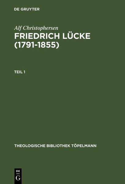 Produktbild: Friedrich L&uuml;cke (1791-1855)