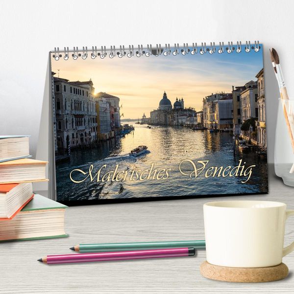 Produktbild: Malerisches Venedig (Tischkalender 2026 DIN A5 quer), CALVENDO Monatskalender