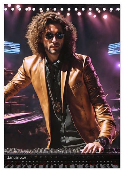 Produktbild: Rockstars - Live on Stage (Tischkalender 2026 DIN A5 hoch), CALVENDO Monatskalender