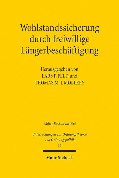 Produktbild: Wohlstandssicherung durch freiwillige L&auml;ngerbesch&auml;ftigung