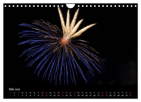 Produktbild: Feuerwerk (Wandkalender 2026 DIN A4 quer), CALVENDO Monatskalender