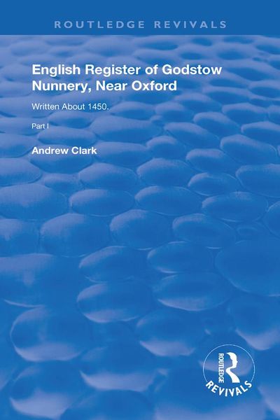 Produktbild: English Register of Godstow Nunnery, Near Oxford