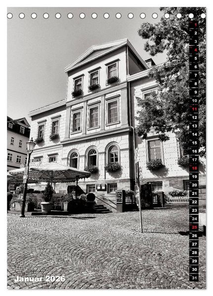 Produktbild: Ein Blick auf Bad Wildungen (Tischkalender 2026 DIN A5 hoch), CALVENDO Monatskalender
