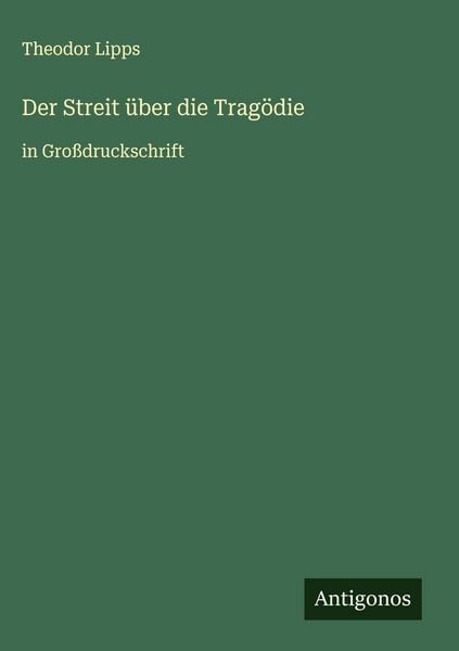 Produktbild: Der Streit &uuml;ber die Trag&ouml;die