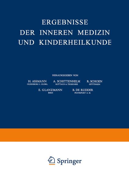 Produktbild: Ergebnisse der Inneren Medizin und Kinderheilkunde