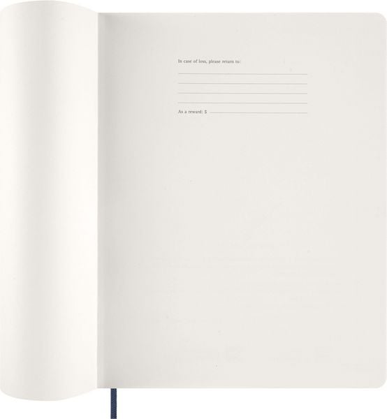 Produktbild: Moleskine 15 Monate Essential Wochenkalender 2026/2027, 1 Wo = 2 Seiten, vertikal, XXL, fester Einband, Saphirblau