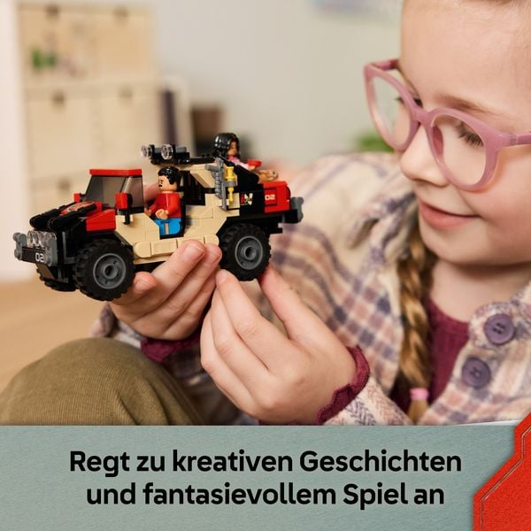 Produktbild: LEGO Jurassic World 76972 Raptor: Verfolgungsjagd mit dem Gel&auml;ndewagen