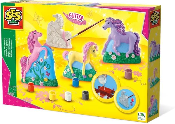 Produktbild: SES Creative - Gipsfiguren Pferde