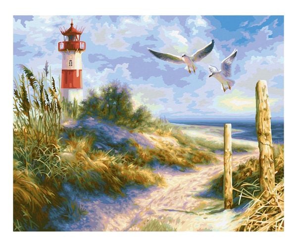 Produktbild: MNZ - D&uuml;nenlandschaft mit Leuchtturm