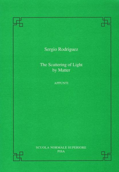 Produktbild: The scattering of light by matter