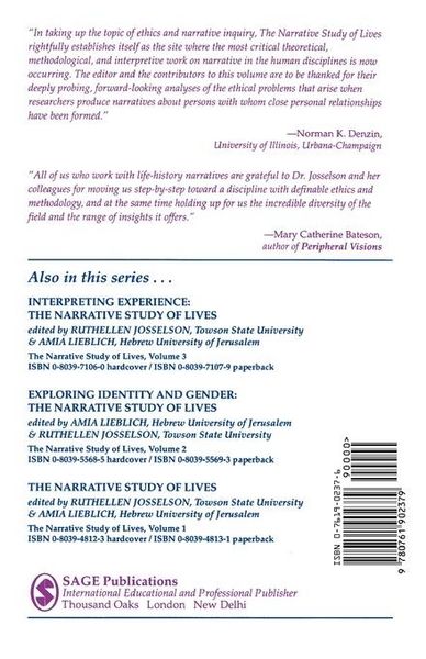 Produktbild: Ethics and Process in the Narrative Study of Lives