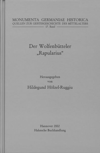 Produktbild: Der Wolfenb&uuml;tteler "Rapularius"