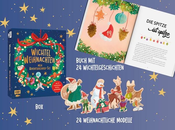 Produktbild: Mein Adventskalender-Wichtel-Set: Wichtel-Weihnachten
