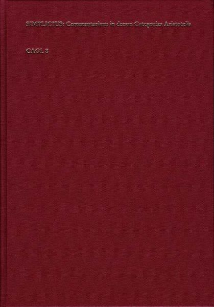 Produktbild: Commentaria in decem Categorias Aristotelis