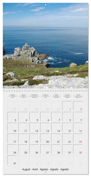 Produktbild: Balade en Finist&egrave;re (Calendrier mural carr&eacute; 2026 30x30 cm) Calendrier double avec une page pour vos prises de notes