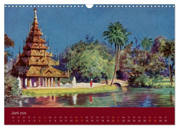 Produktbild: Altes Indien um 1900 (Wandkalender 2026 DIN A3 quer), CALVENDO Monatskalender