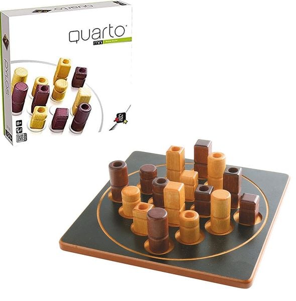 Produktbild: Asmodee GIGD2005 - Quarto Mini, Strategiespiel, Holz, Gigamic