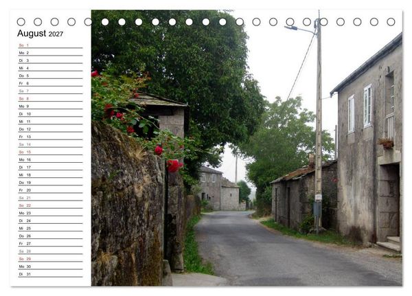 Produktbild: Jakobsweg - Camino Primitivo (Tischkalender 2027 DIN A5 quer), CALVENDO Monatskalender