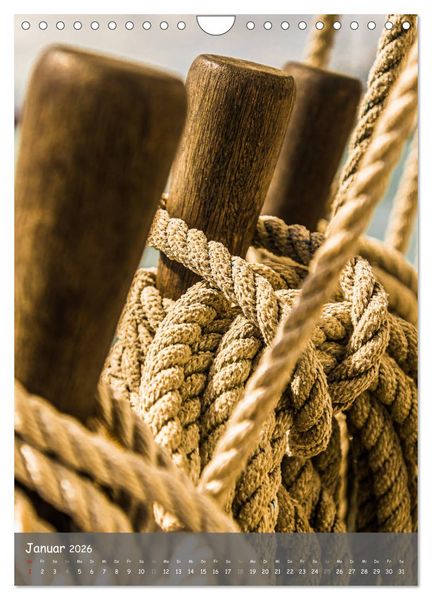 Produktbild: Maritime Details klassischer Yachten (Wandkalender 2026 DIN A4 hoch), CALVENDO Monatskalender