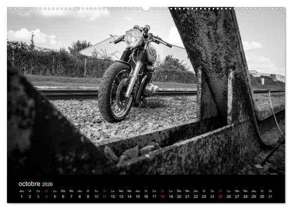 Produktbild: Une moto de caract&egrave;re (Calendrier mural 2026 DIN A2 vertical) calendrier de bureau
