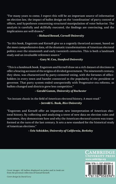 Produktbild: Party Ballots, Reform, and the Transformation of America's Electoral System