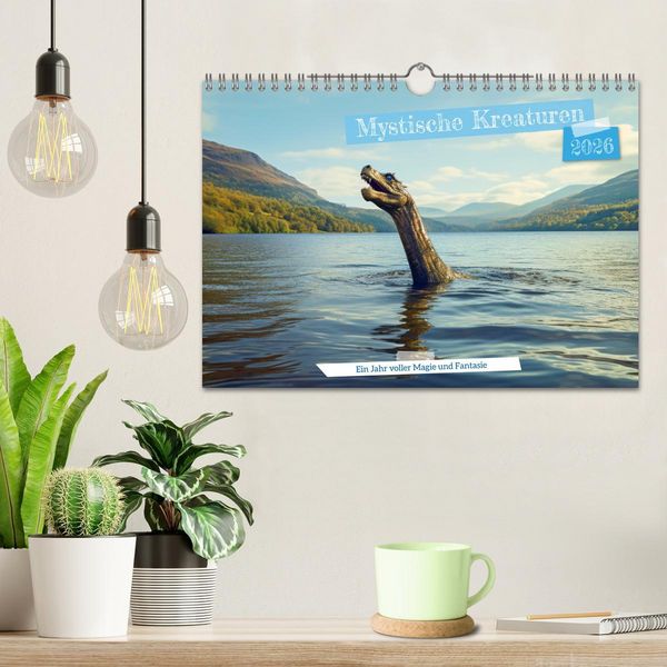 Produktbild: Mystische Kreaturen - Ein Jahr voller Magie und Fantasie (Wandkalender 2026 DIN A4 quer), CALVENDO Monatskalender