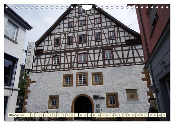 Produktbild: Unterwegs in G&ouml;ppingen (Wandkalender 2026 DIN A4 quer), CALVENDO Monatskalender