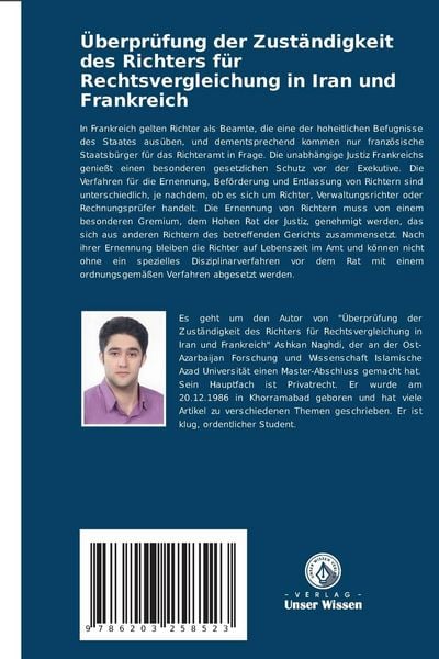 Produktbild: &Uuml;berpr&uuml;fung der Zust&auml;ndigkeit des Richters f&uuml;r Rechtsvergleichung in Iran und Frankreich