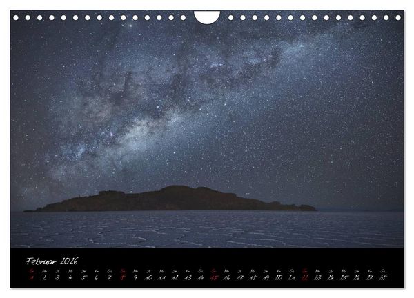 Produktbild: Faszination Milchstra&szlig;e - eine Reise zu den Nachtlandschaften unserer Erde (Wandkalender 2026 DIN A4 quer), CALVENDO Monatskalender