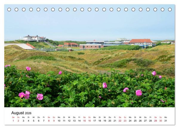Produktbild: Langeoog - Sommer, Sonne, Strand (Tischkalender 2026 DIN A5 quer), CALVENDO Monatskalender