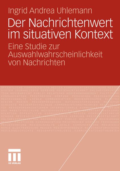 Produktbild: Der Nachrichtenwert im situativen Kontext