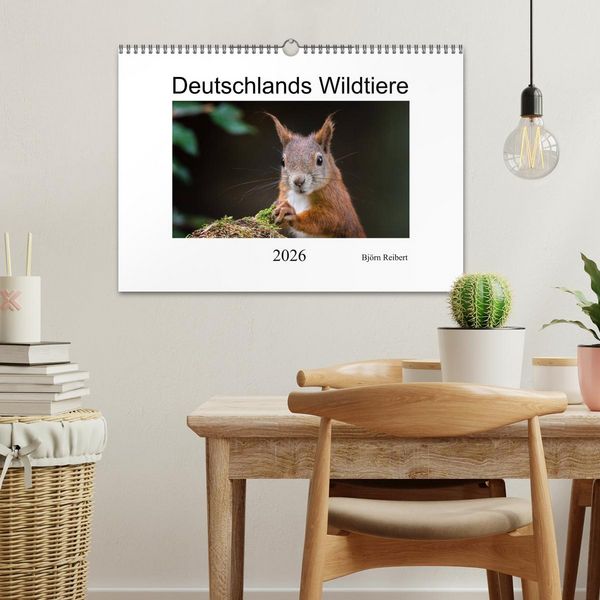 Produktbild: Deutschlands Wildtiere (Wandkalender 2026 DIN A3 quer), CALVENDO Monatskalender