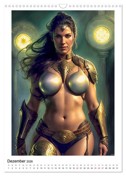 Produktbild: Mythos Kriegerin (Wandkalender 2026 DIN A3 hoch), CALVENDO Monatskalender