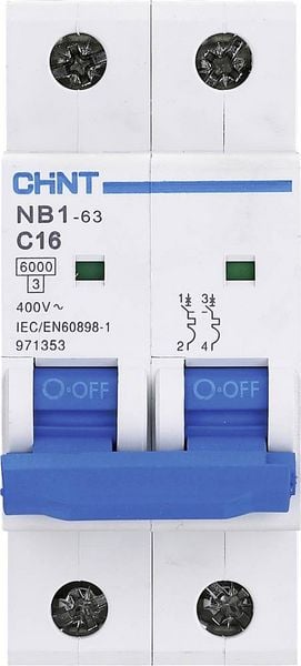 Produktbild: Chint 179642 NB1L Leitungsschutzschalter 2polig 10A