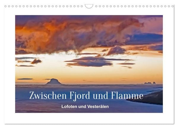 Produktbild: Zwischen Fjord und Flamme (Wandkalender 2026 DIN A3 quer), CALVENDO Monatskalender