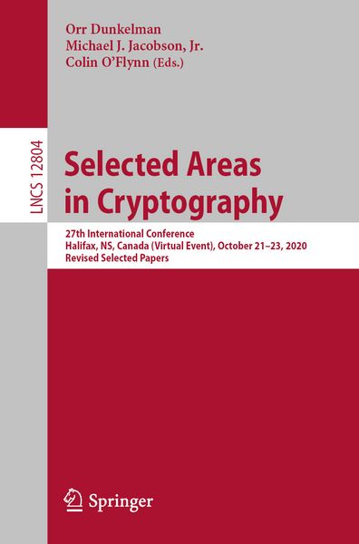 Produktbild: Selected Areas in Cryptography