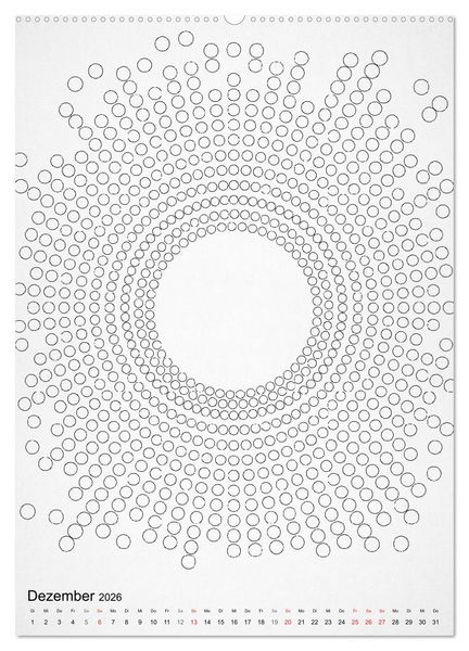 Produktbild: Geometric Graphik Art (Wandkalender 2026 DIN A2 hoch), CALVENDO Monatskalender