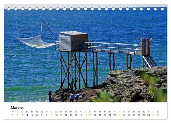 Produktbild: Vend&eacute;e Aus dem Meer steigender Himmel Frankreichs (Tischkalender 2026 DIN A5 quer), CALVENDO Monatskalender