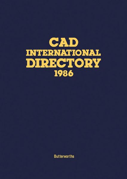 Produktbild: CAD International Directory 1986