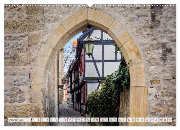 Produktbild: Erfurt. Perle Th&uuml;ringens. (Wandkalender 2026 DIN A2 quer), CALVENDO Monatskalender