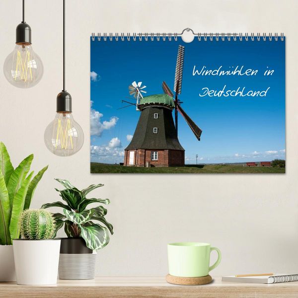 Produktbild: Windm&uuml;hlen in Deutschland (Wandkalender 2026 DIN A4 quer), CALVENDO Monatskalender