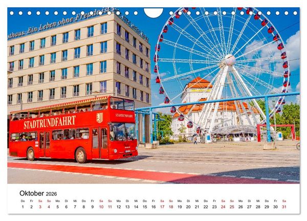 Produktbild: Dresden, Pure Eleganz an der Elbe (Wandkalender 2026 DIN A4 quer), CALVENDO Monatskalender
