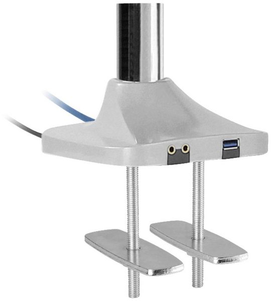 Produktbild: SpeaKa Professional Monitorhalterung SP-MM-940 3 Display(s) 33,0 cm (13") - 81,3 cm (32") Silber Schwenkbar, Neigbar, H&ouml;henverstellbar, Rotierbar
