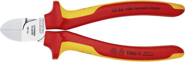 Produktbild: Knipex 70 26 160 VDE Seitenschneider mit Facette 160mm