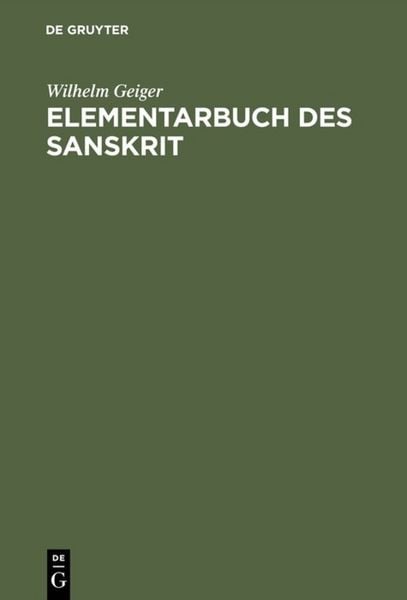 Produktbild: Elementarbuch des Sanskrit