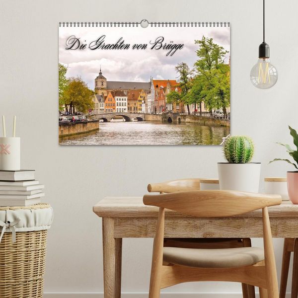Produktbild: Die Grachten von Br&uuml;gge (Wandkalender 2026 DIN A3 quer), CALVENDO Monatskalender