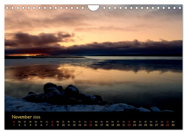 Produktbild: wenn die Sonne schlafen geht (Wandkalender 2026 DIN A4 quer), CALVENDO Monatskalender