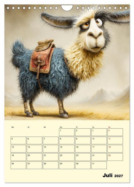 Produktbild: Lama la Vida. Lama-Momente zwischen Humor und Charakter (Wandkalender 2027 DIN A4 hoch), CALVENDO Monatskalender