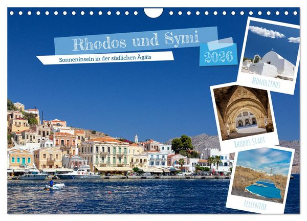 Produktbild: Rhodos und Symi (Wandkalender 2026 DIN A4 quer), CALVENDO Monatskalender