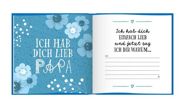 Produktbild: Das Erinnerungsbuch f&uuml;r den besten Papa der Welt. Ausf&uuml;llbuch zum Verschenken f&uuml;r den Papa zum Geburtstag, oder Vatertag. Liebevolle Geschenkidee f&uuml;r Papa von Tochter und Sohn. Geschenkbuch